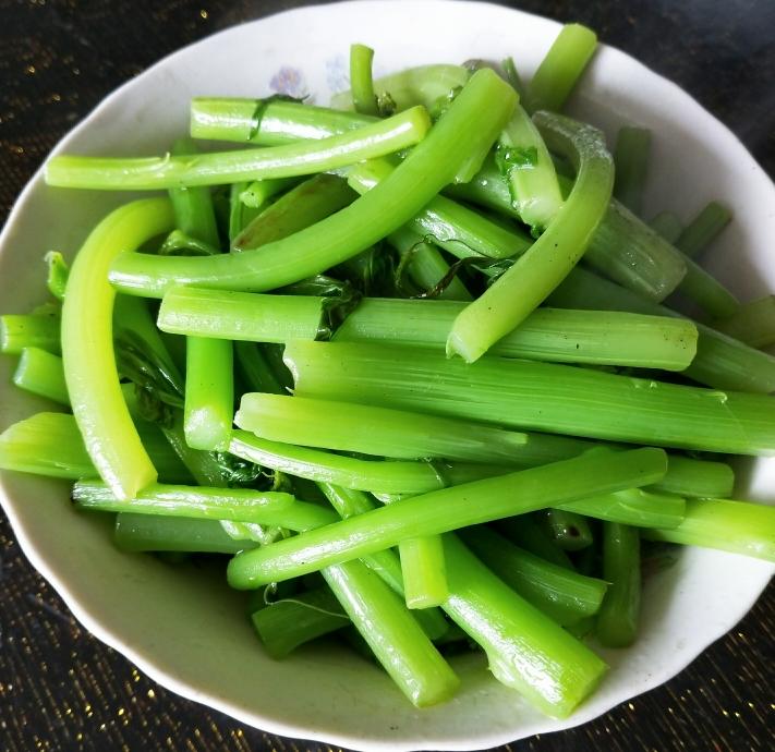 清炒油菜苔的做法