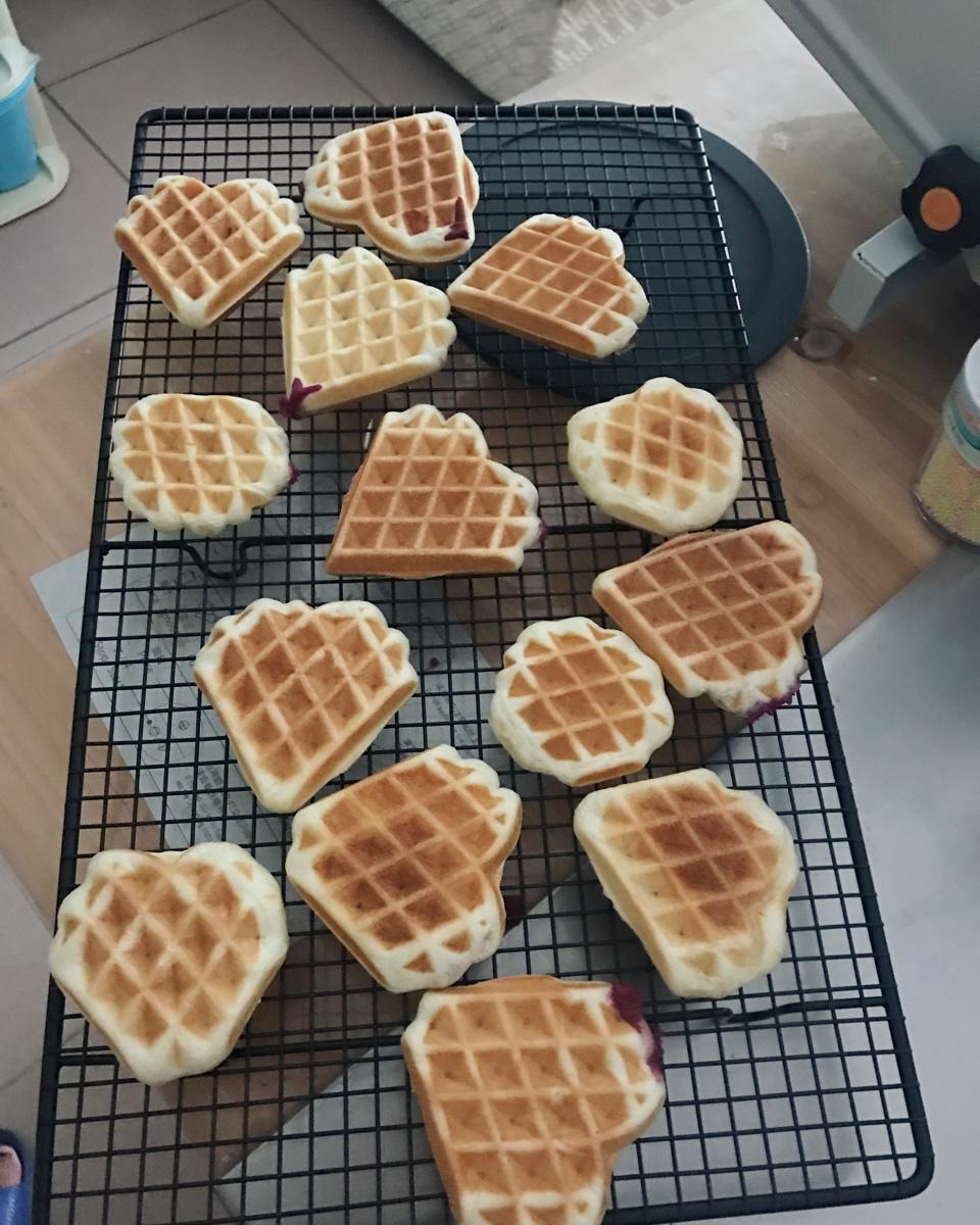 紫薯奶酪华夫饼