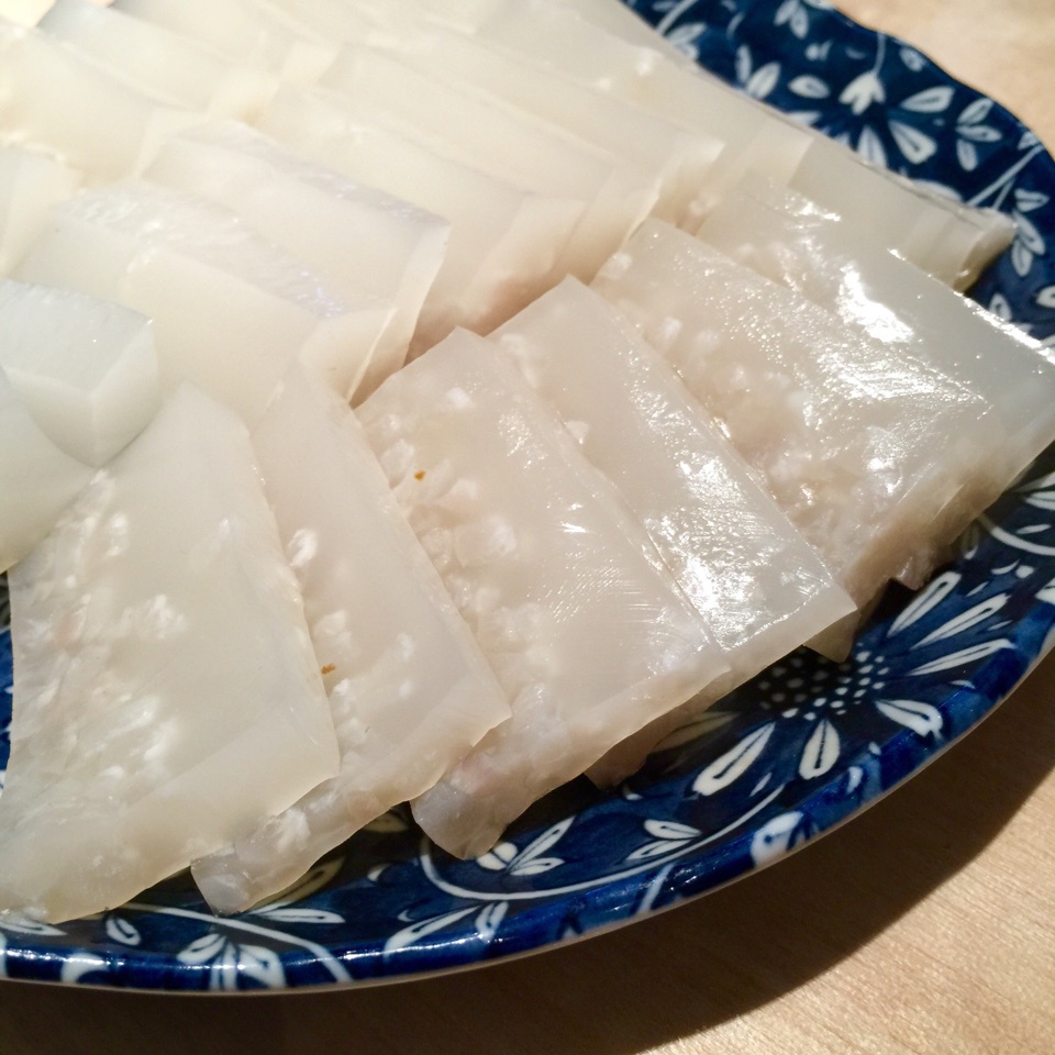 清水加冰做的猪皮冻