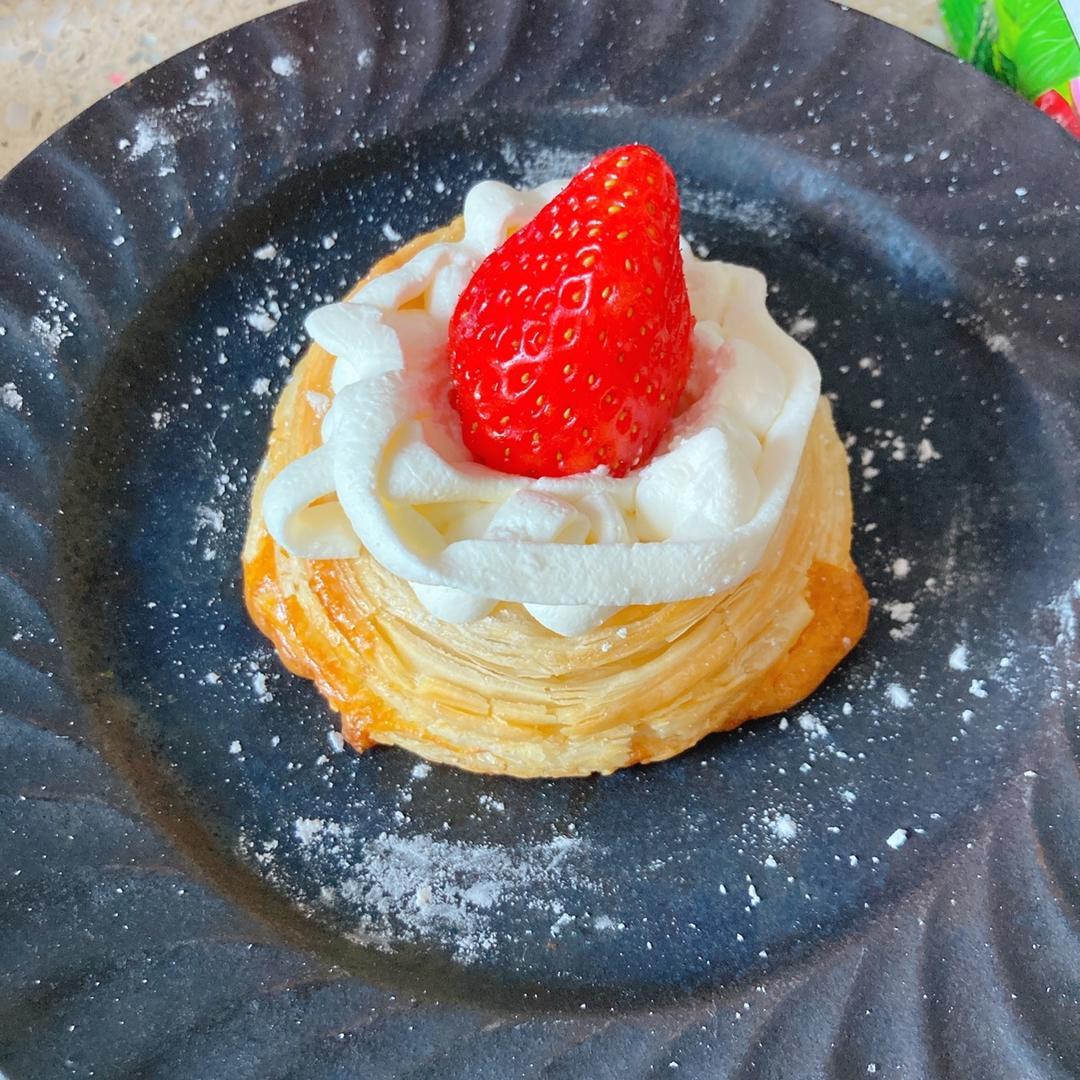 手抓饼花样吃法(四)草莓千层酥