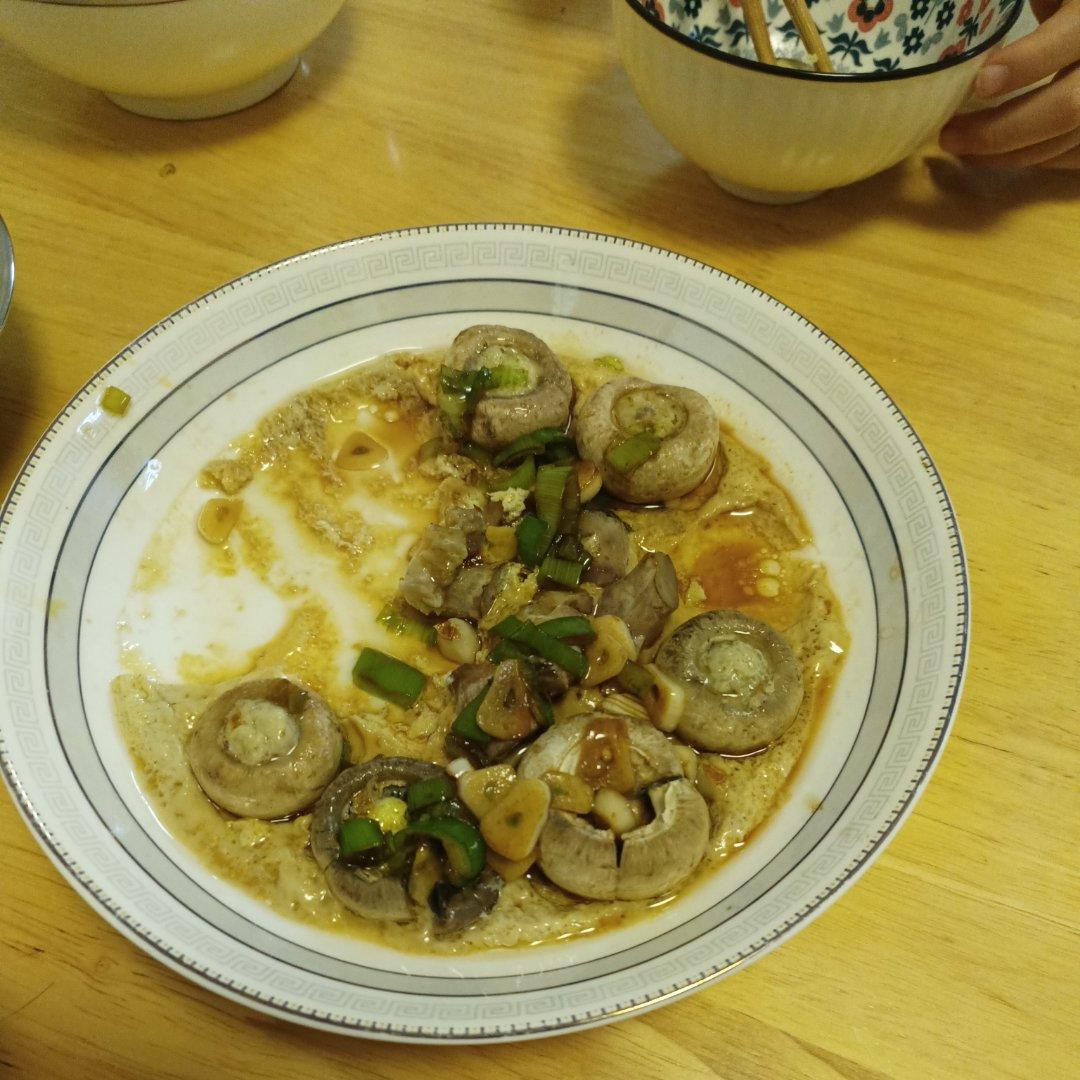 简单易做的口蘑蒸蛋