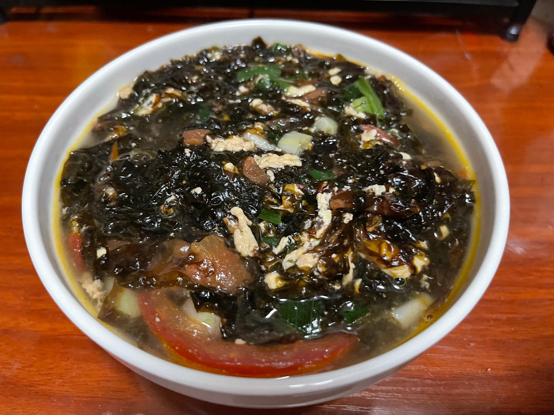 lee丽华做的番茄紫菜蛋花汤