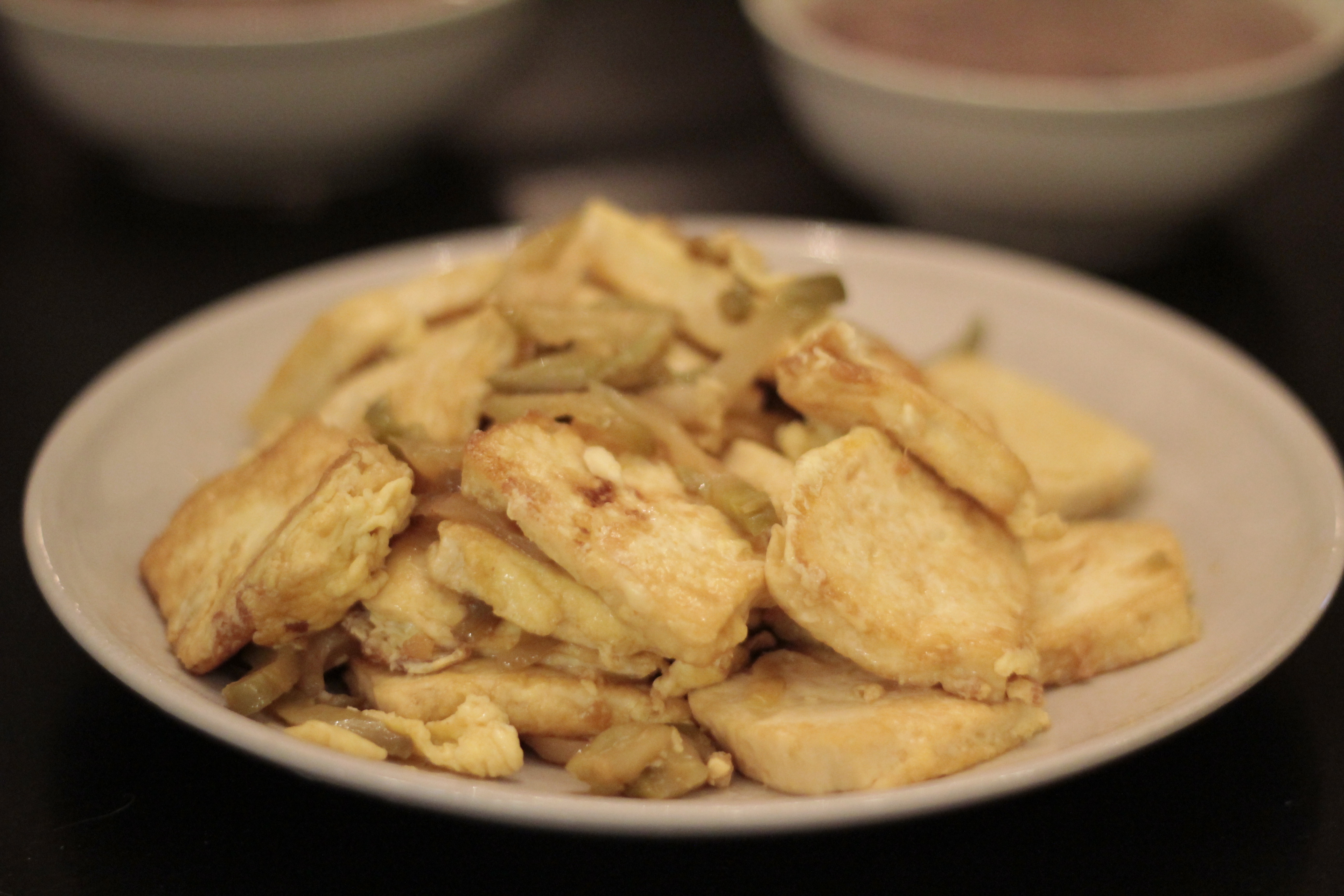 榨菜鸡蛋炒豆腐