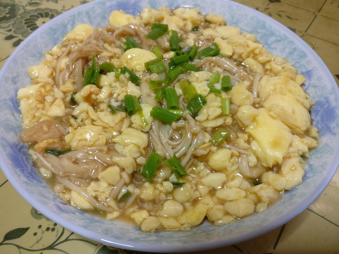超级下饭菜--金针菇日本豆腐