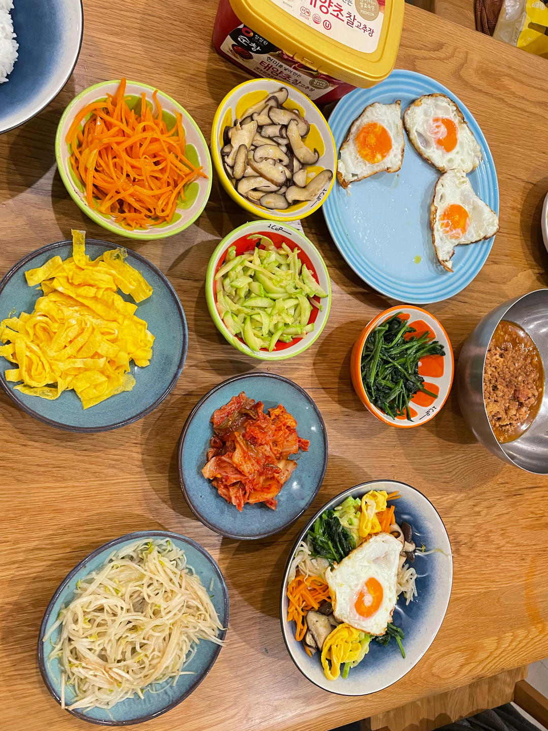 小朋友吃的不辣版伪韩式拌饭（비빔밥）k66出品