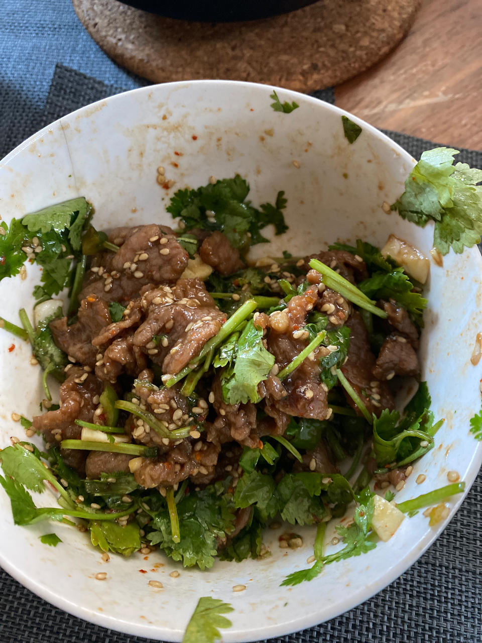 香嫩爽滑‼️香菜拌牛肉🔥这味道简直绝了