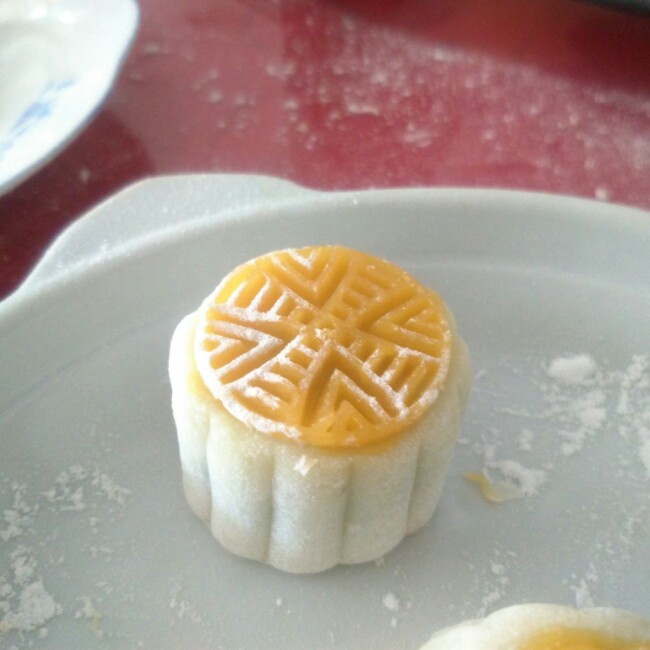 自制抹茶冰皮月饼