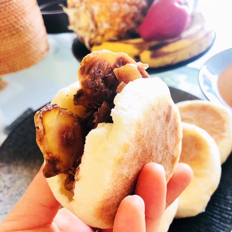 松软空心发面饼