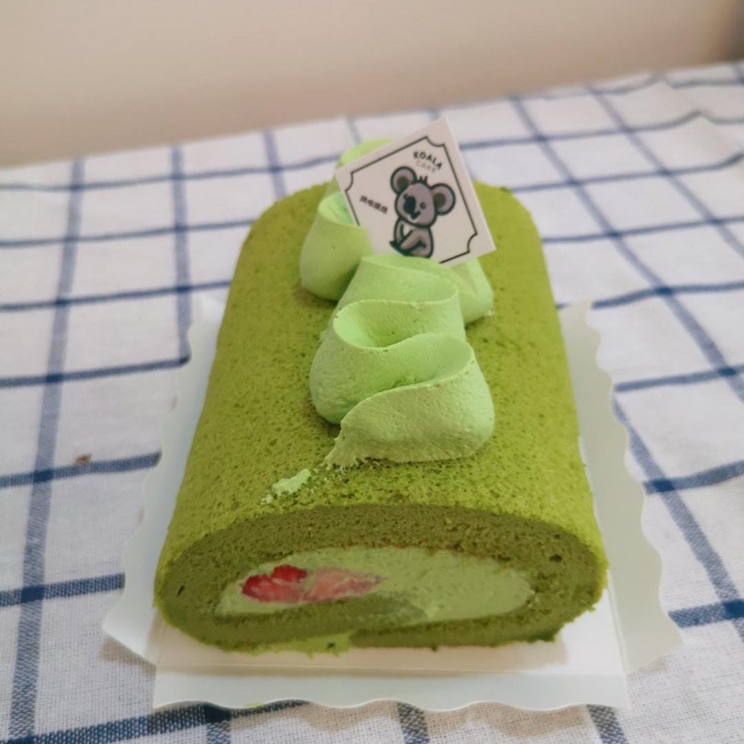 抹茶蜜豆蛋糕卷