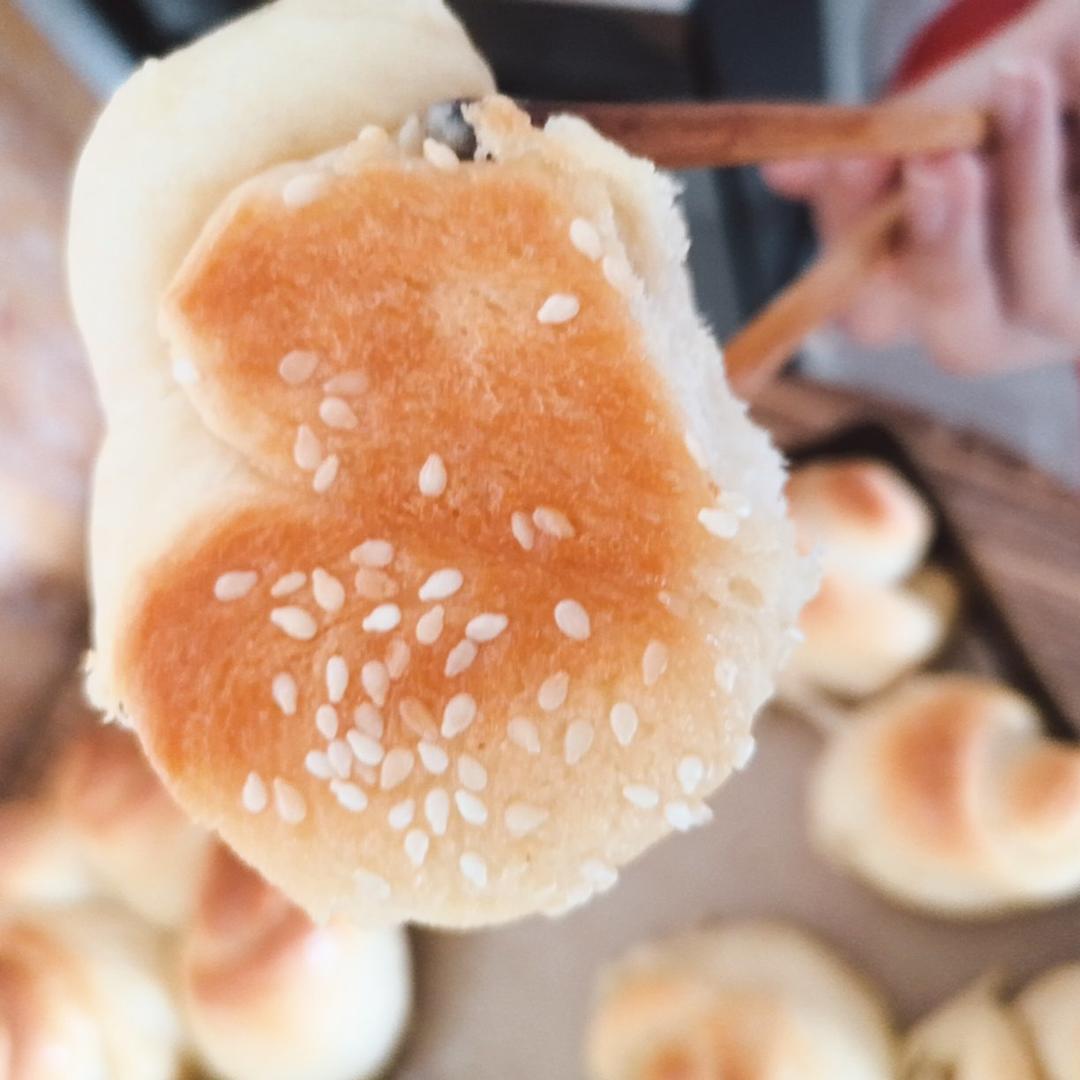 蜂蜜脆底小面包（无黄油、手揉版）