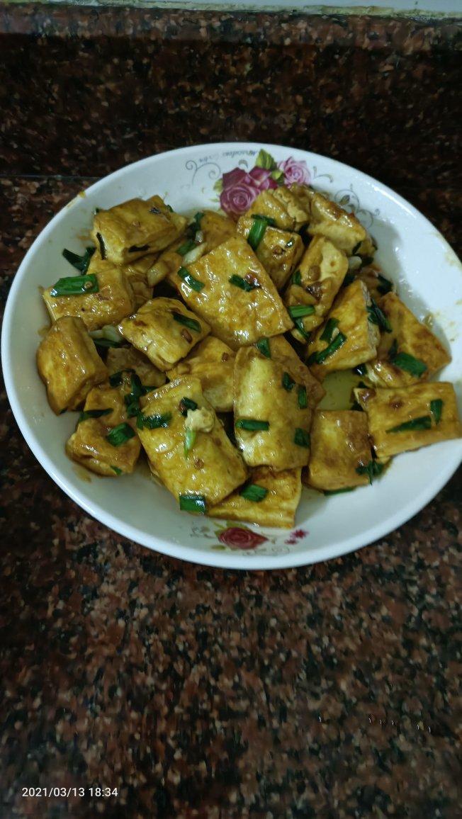 蒜香煎豆腐 炒鸡无敌美味