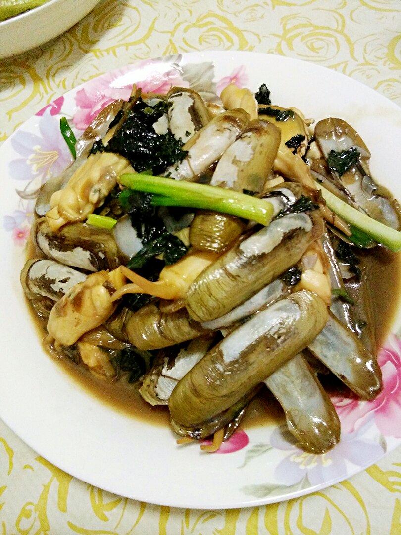 sq琪琪做的爆炒蛏子