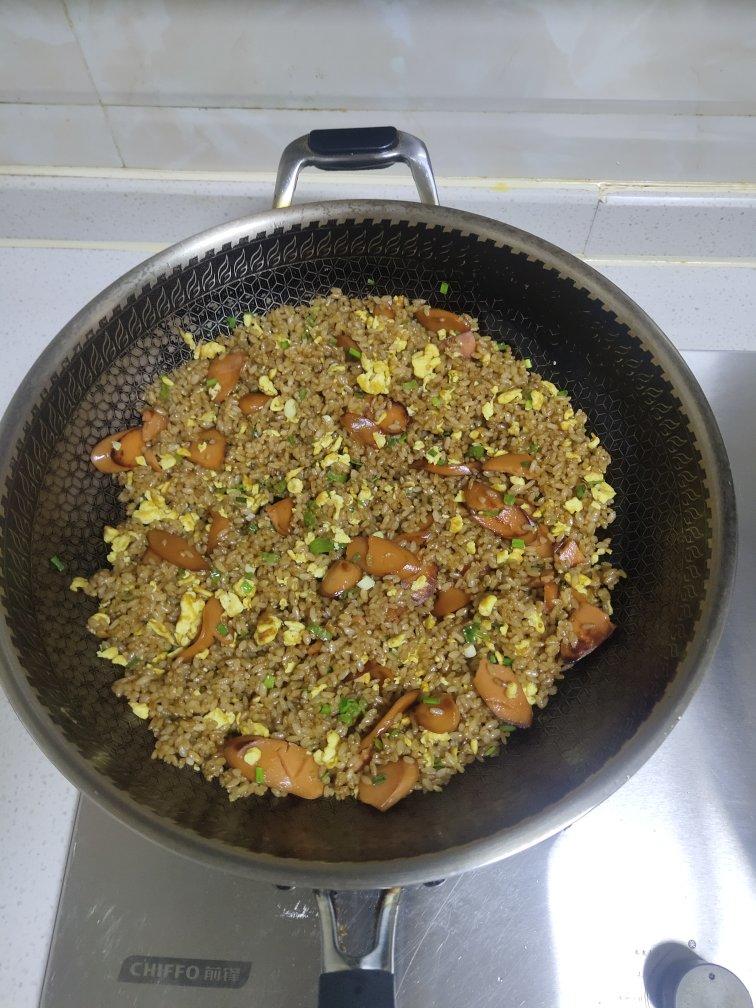 超级好吃的酱油火腿蛋炒饭！