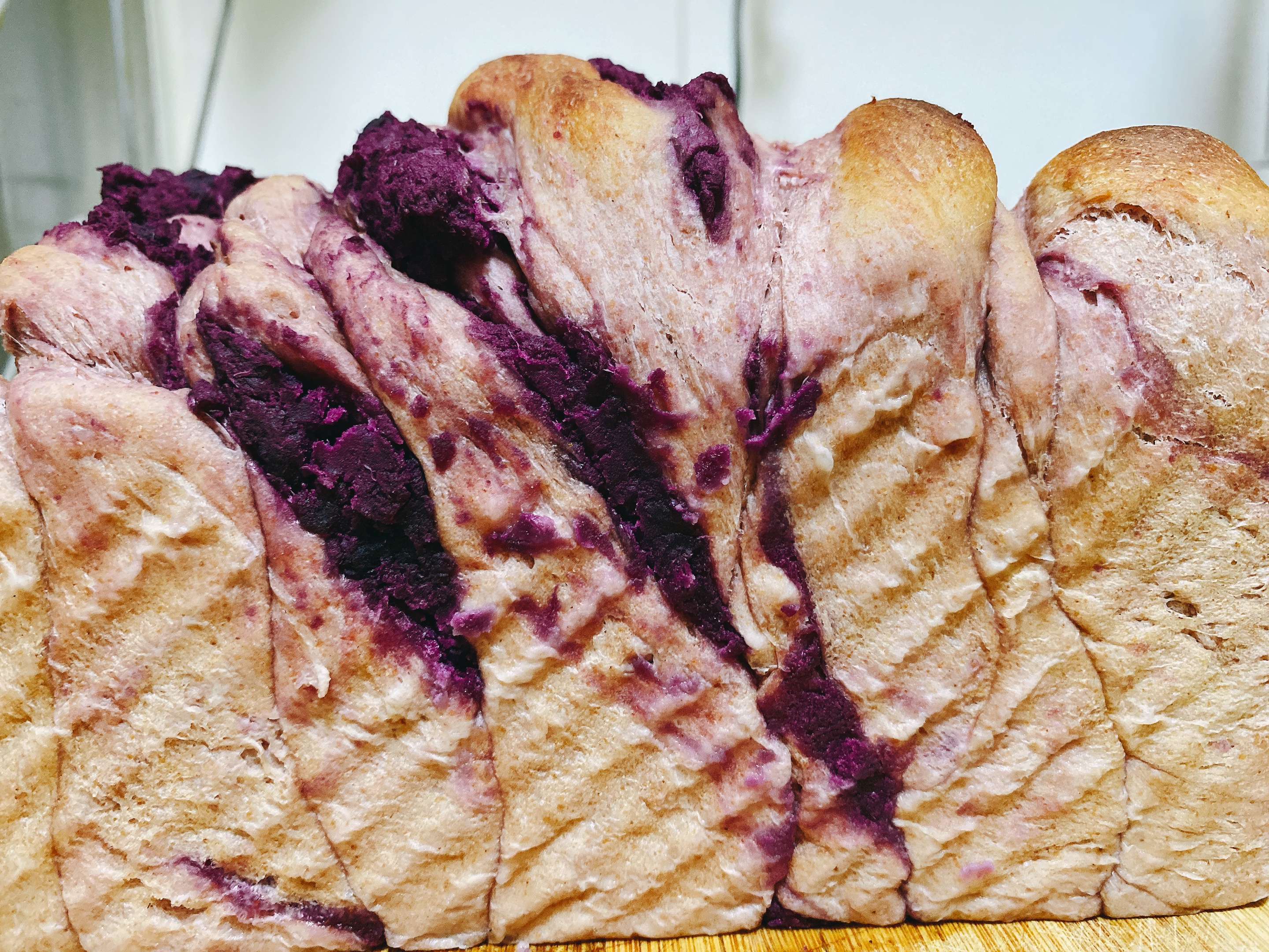 全麦酸奶紫薯吐司的做法