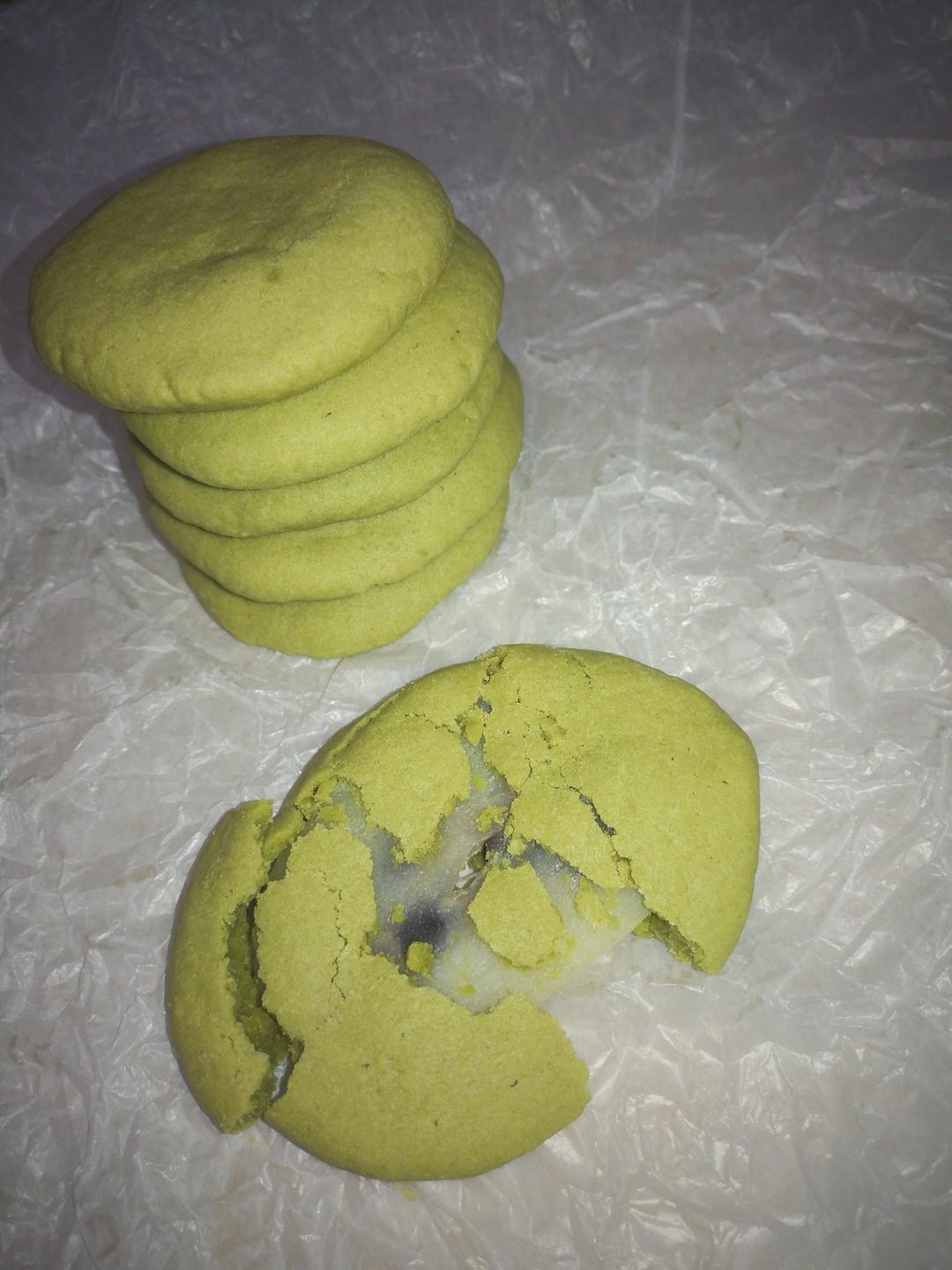 抹茶红豆麻薯曲奇