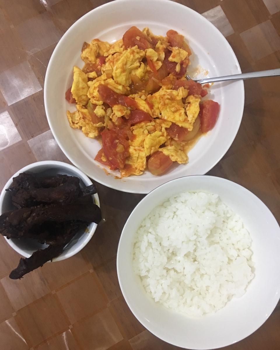番茄炒蛋盖饭