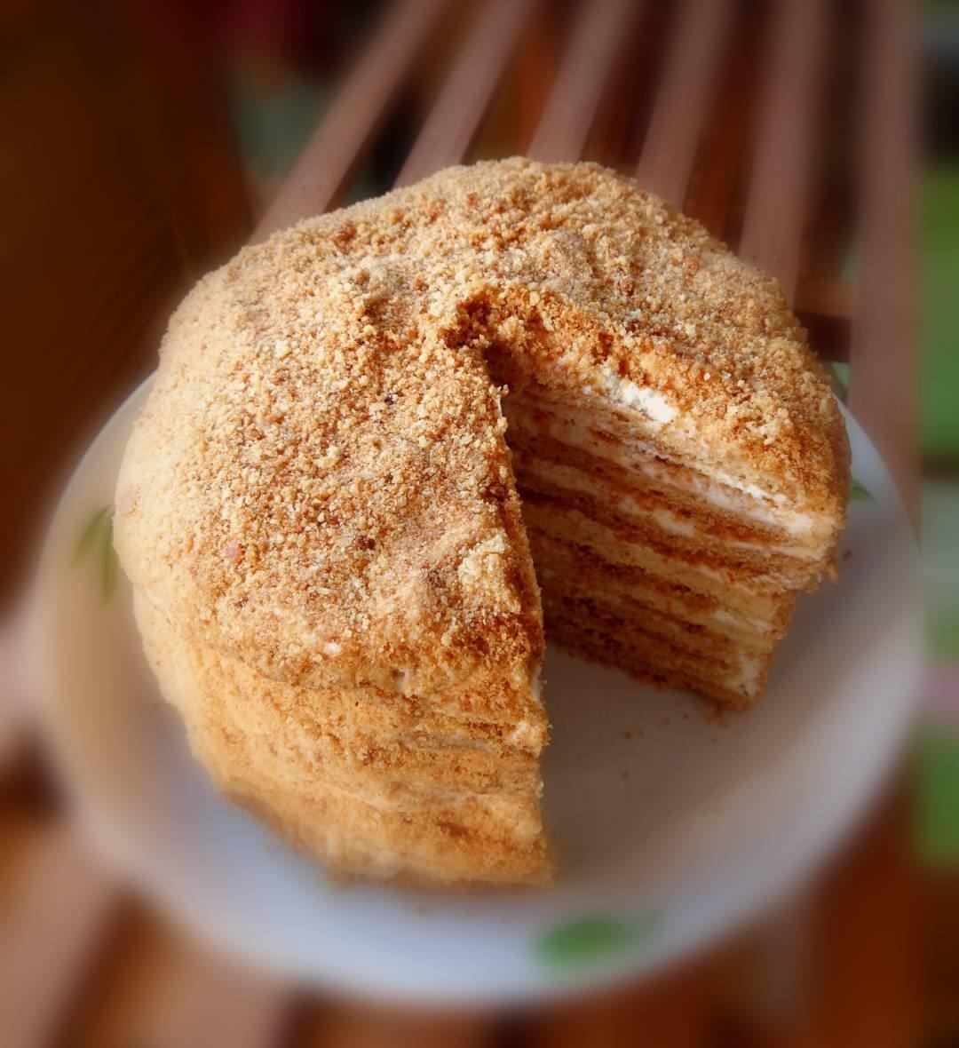 有缘遇到你做的俄罗斯蜂蜜蛋糕 千层蛋糕【又名提拉米苏】