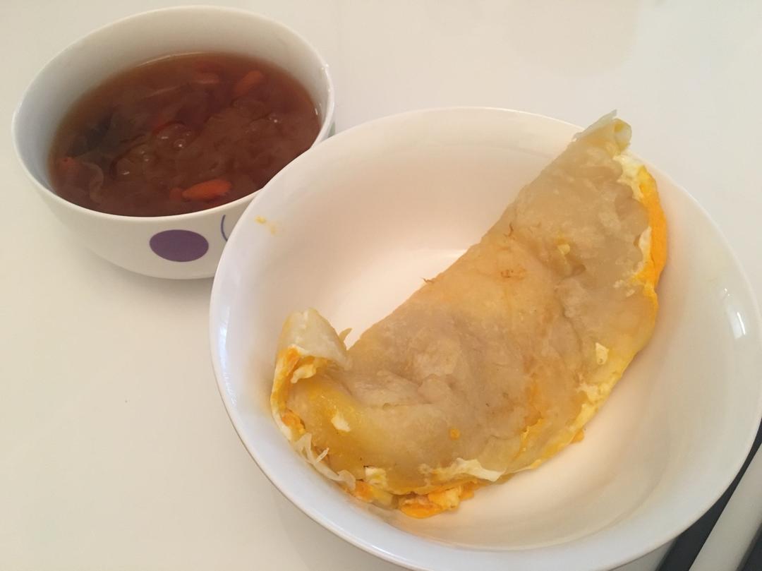 小麦粉鸡蛋饼