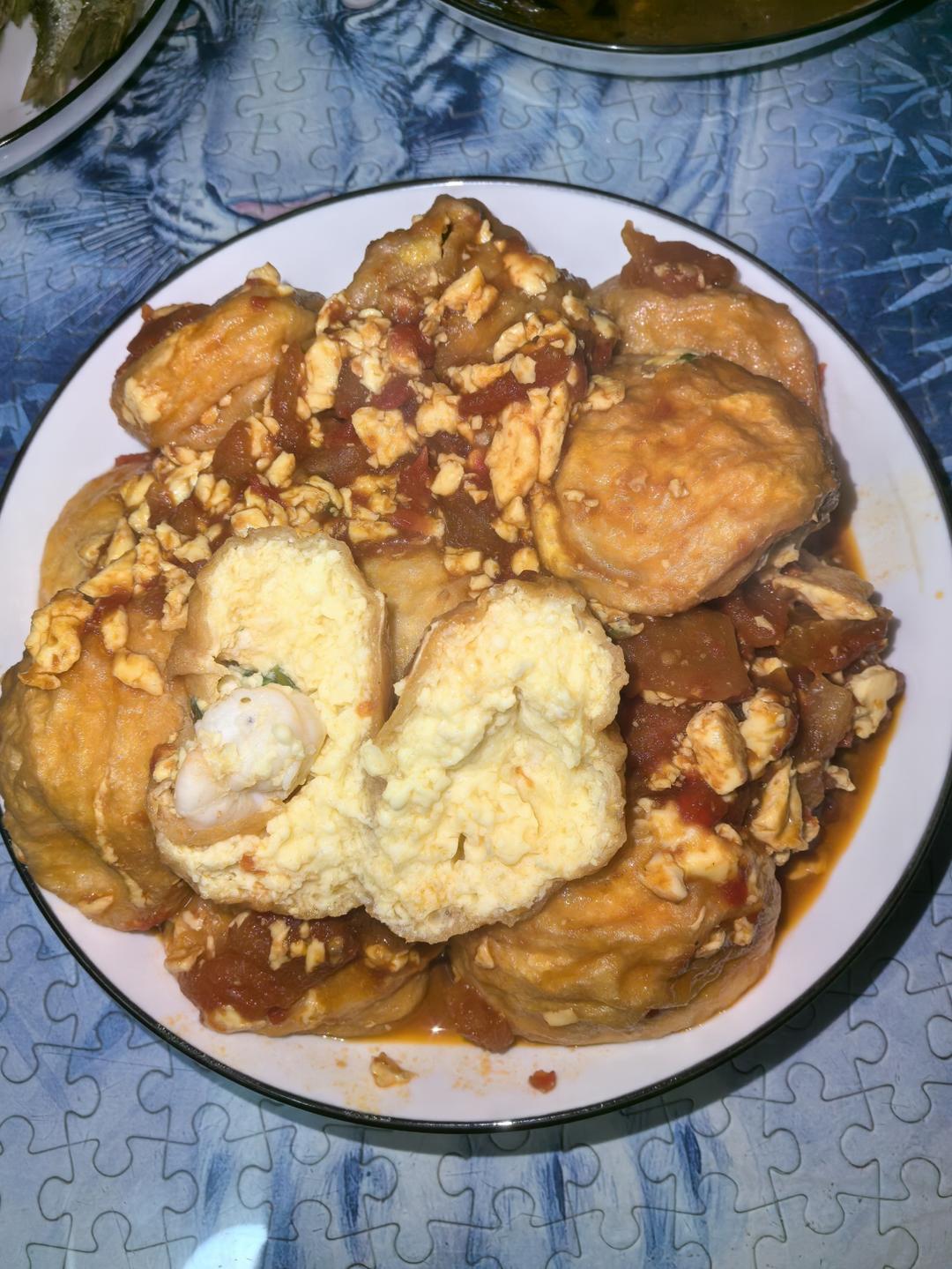 油面筋灌蛋