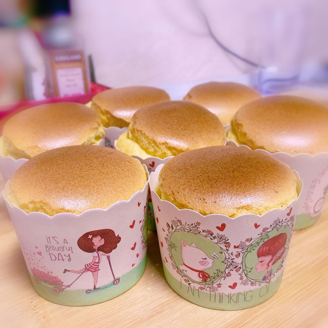 纸杯蛋糕 8寸戚风蛋糕的量