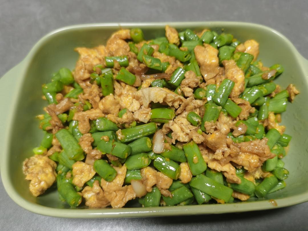 豆角炒蛋超级下饭菜，不好吃算我输