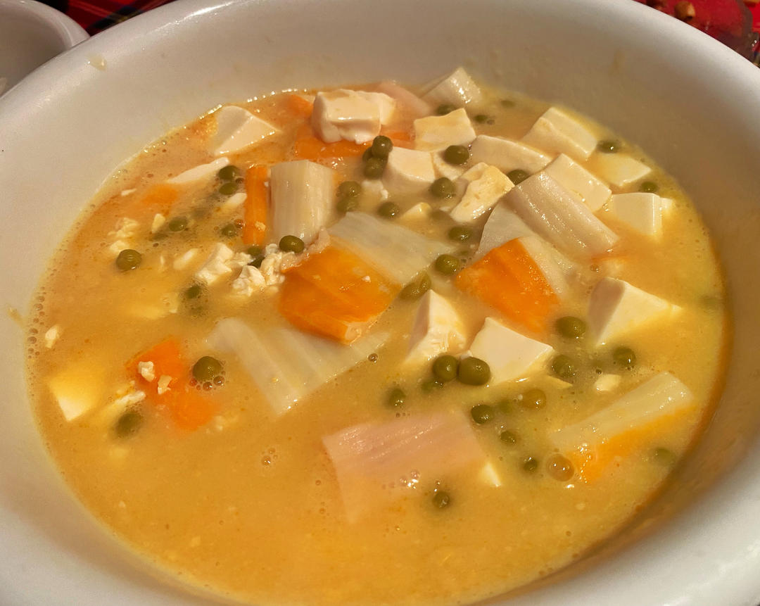 咸蛋黄版蟹黄豆腐