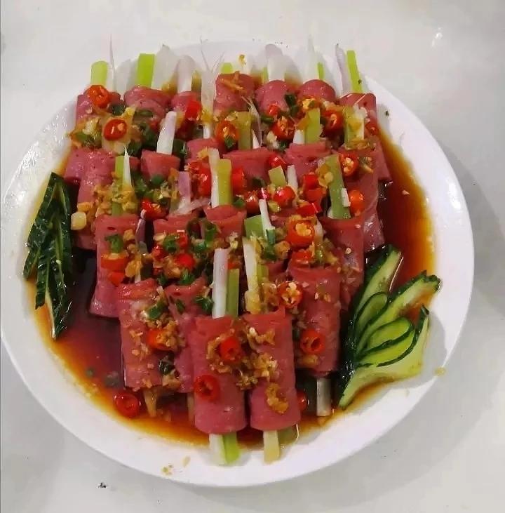 油爆开背大虾芦笋