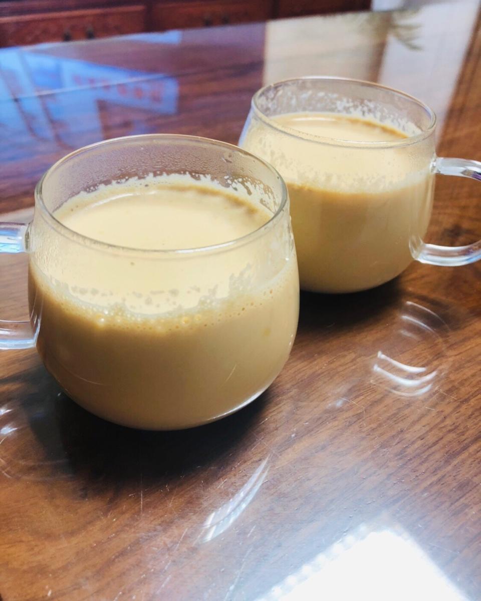 你的柒柒小姐姐做的焦糖奶茶