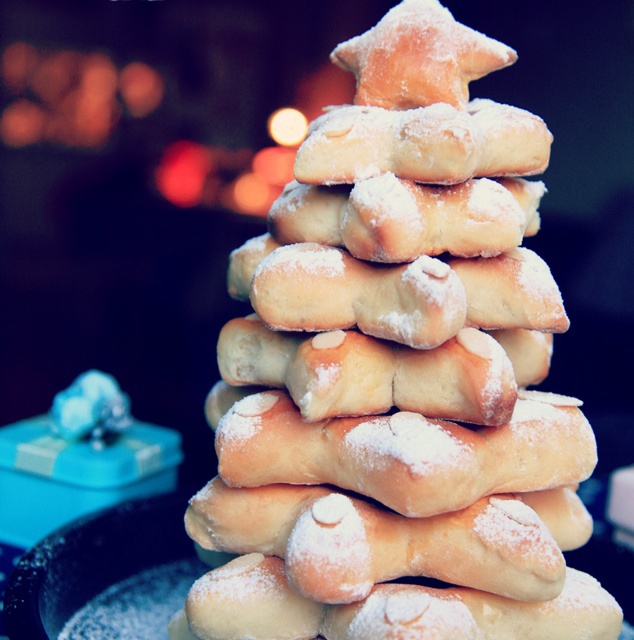 圣诞树面包