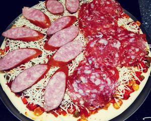 🇮🇹传统意大利披萨&罗勒萨拉米香披萨PIZZA的做法 步骤8