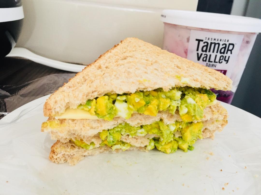 超好吃牛油果三明治