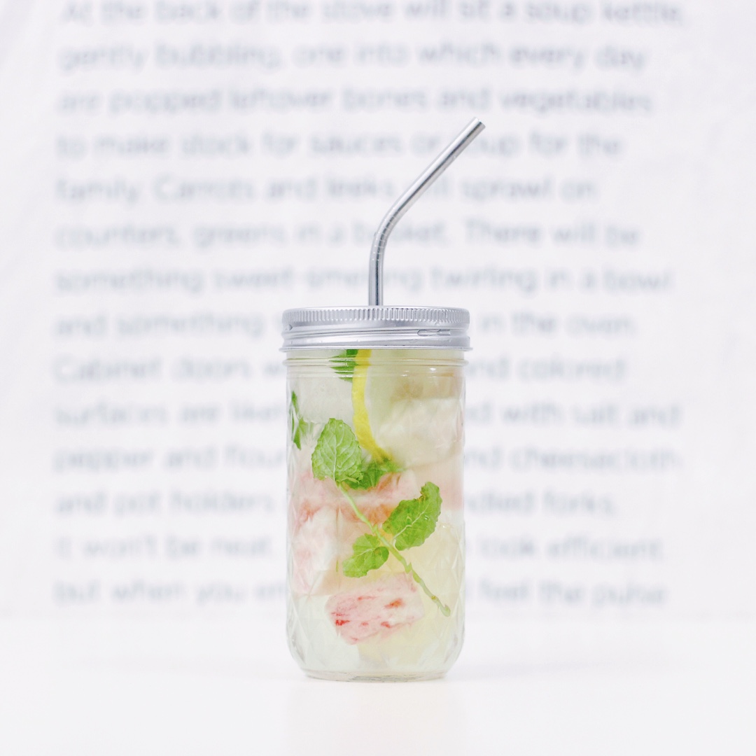 自然而蓝__做的夏日清凉桃子汽水