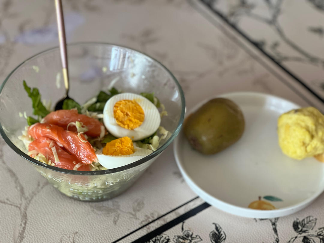 紫薯杏仁球+桃子