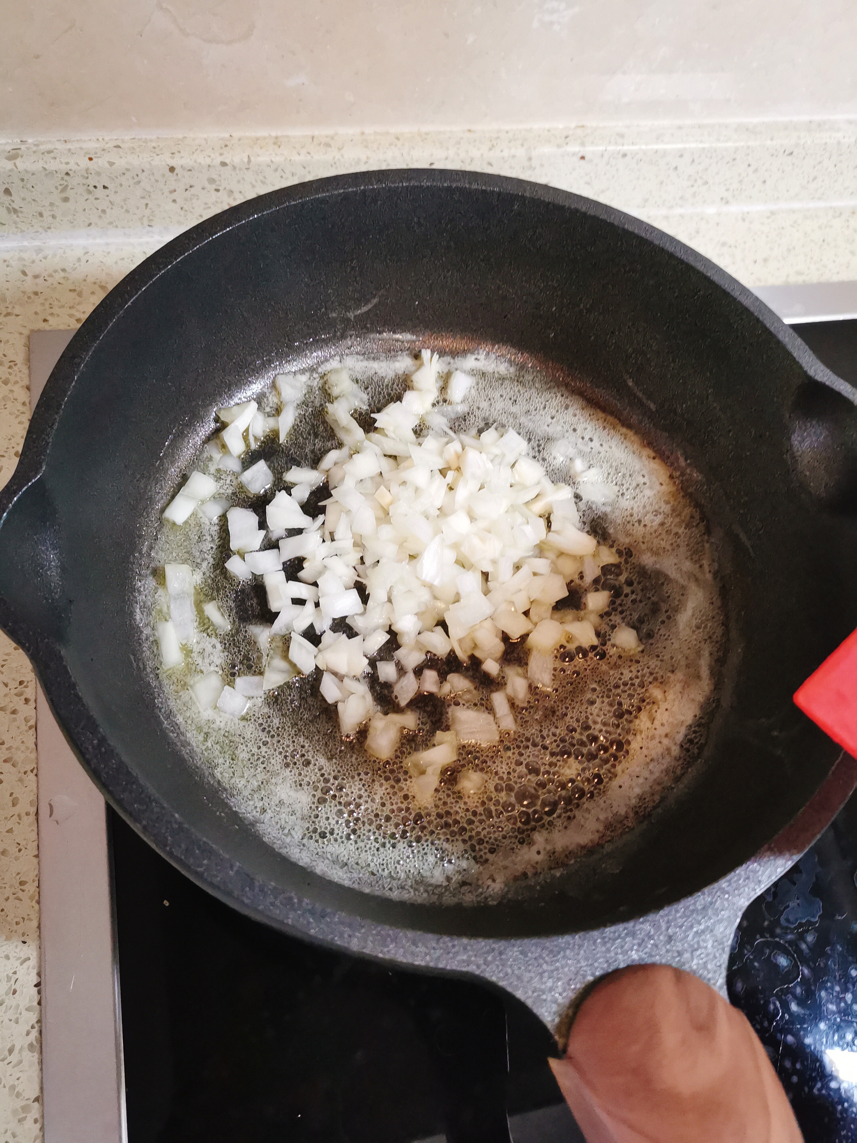 超快手哒奶油蘑菇培根意面的做法 步骤8
