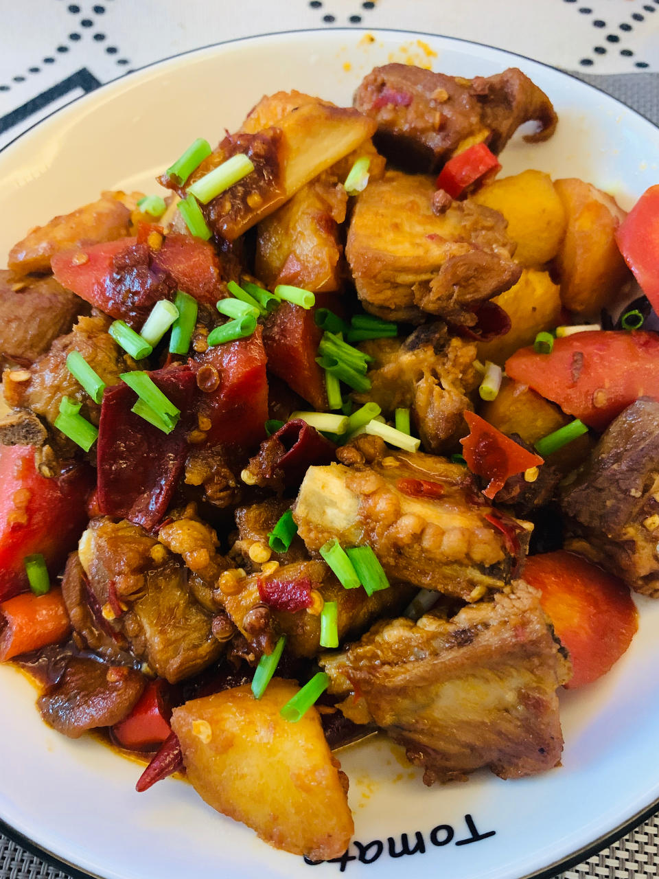 土豆炖排骨