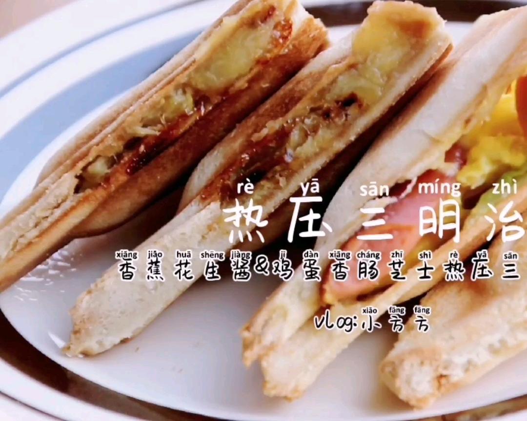 ❗️健康快手早餐—热压三明治的做法