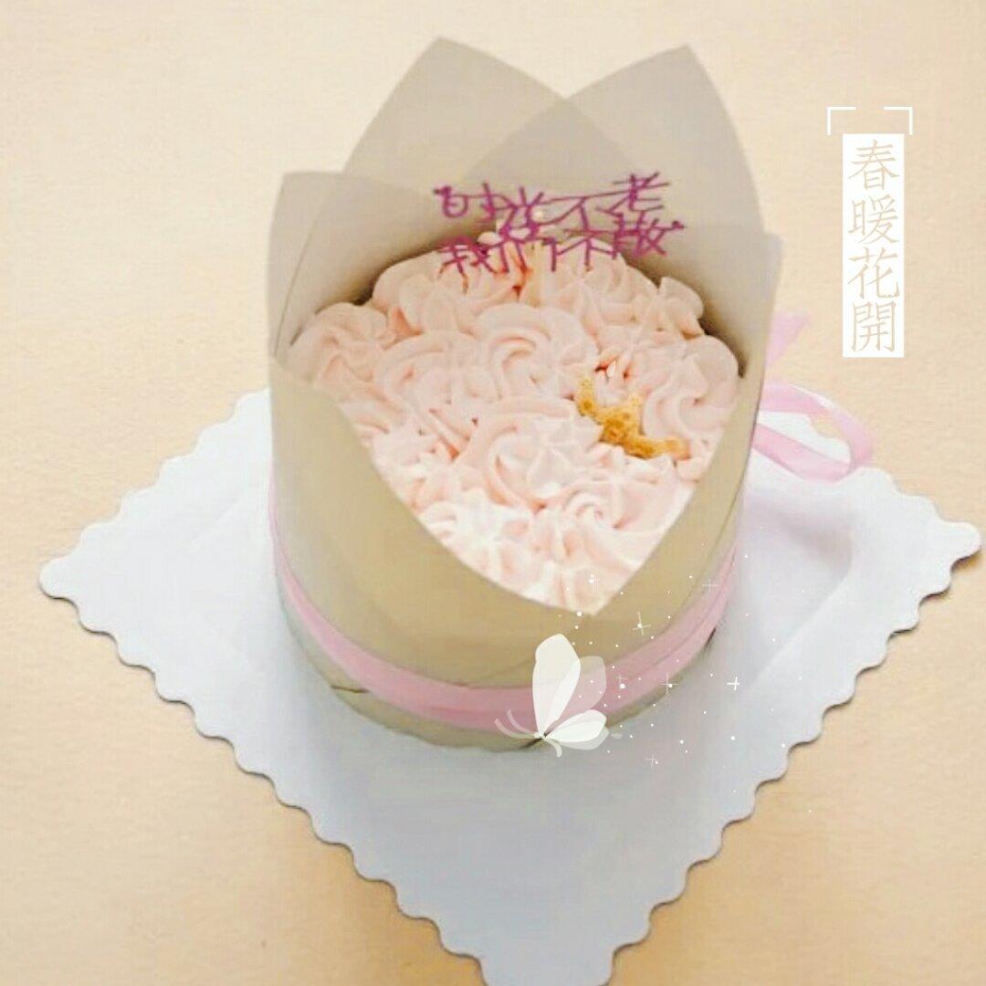 蛋糕裱花—简单花束蛋糕