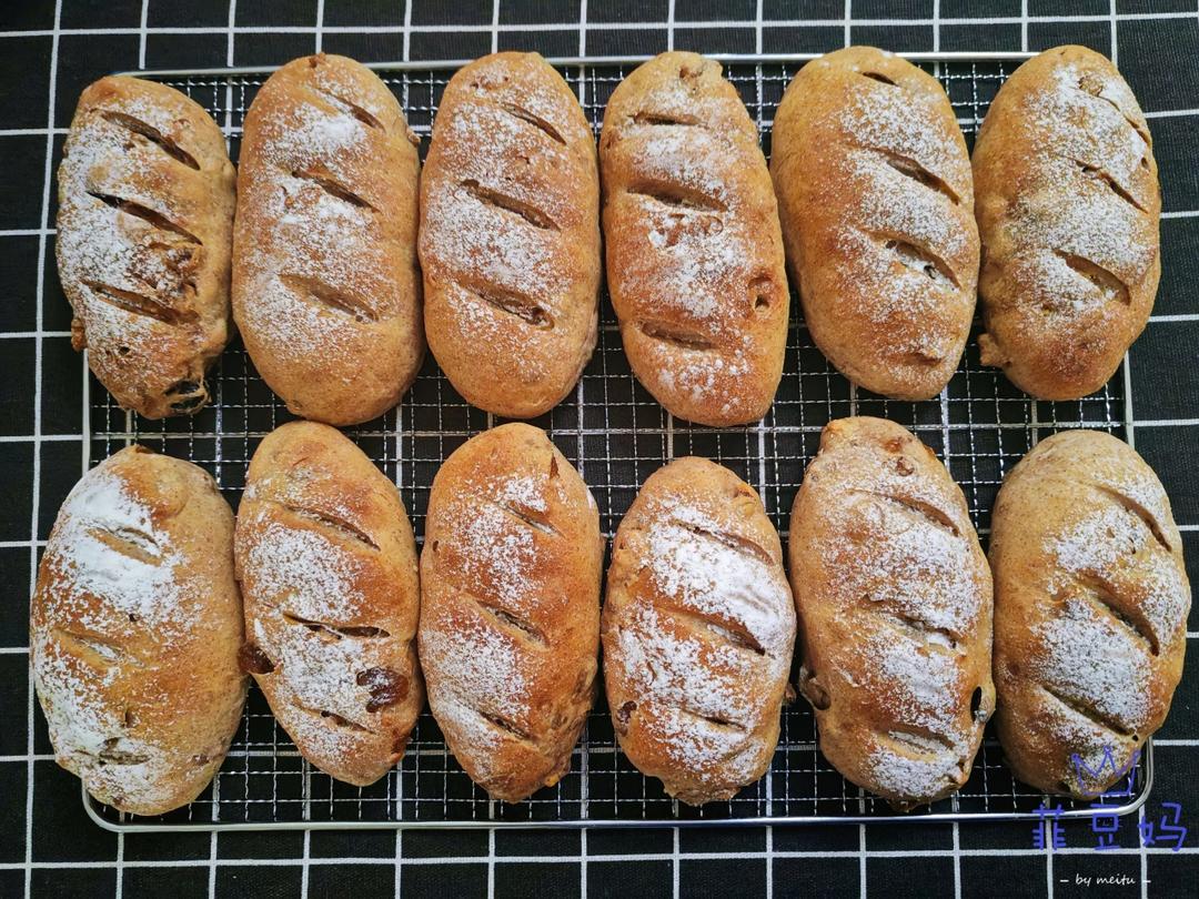 山姆同款无糖全麦坚果果干欧包，天天吃都不腻！