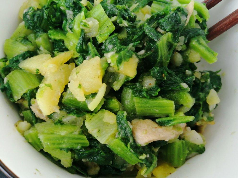 闫燕snowy做的腌猪肉烩小白菜