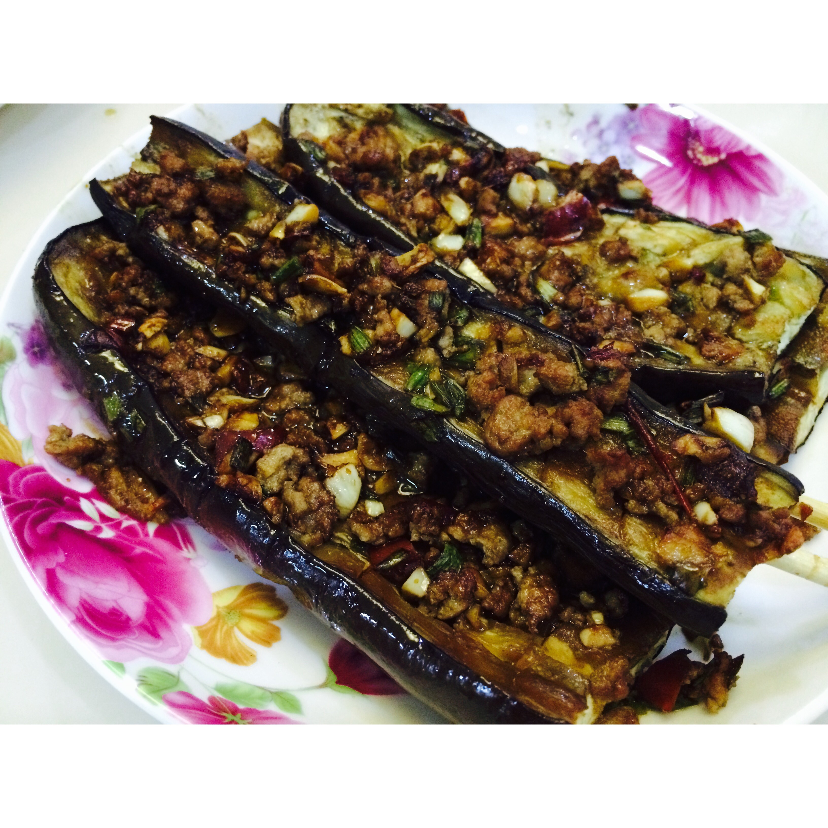 蒜香烤茄子