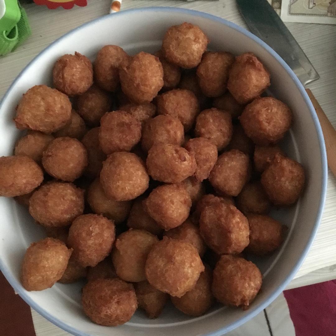 小爽0902做的酥炸肉丸子