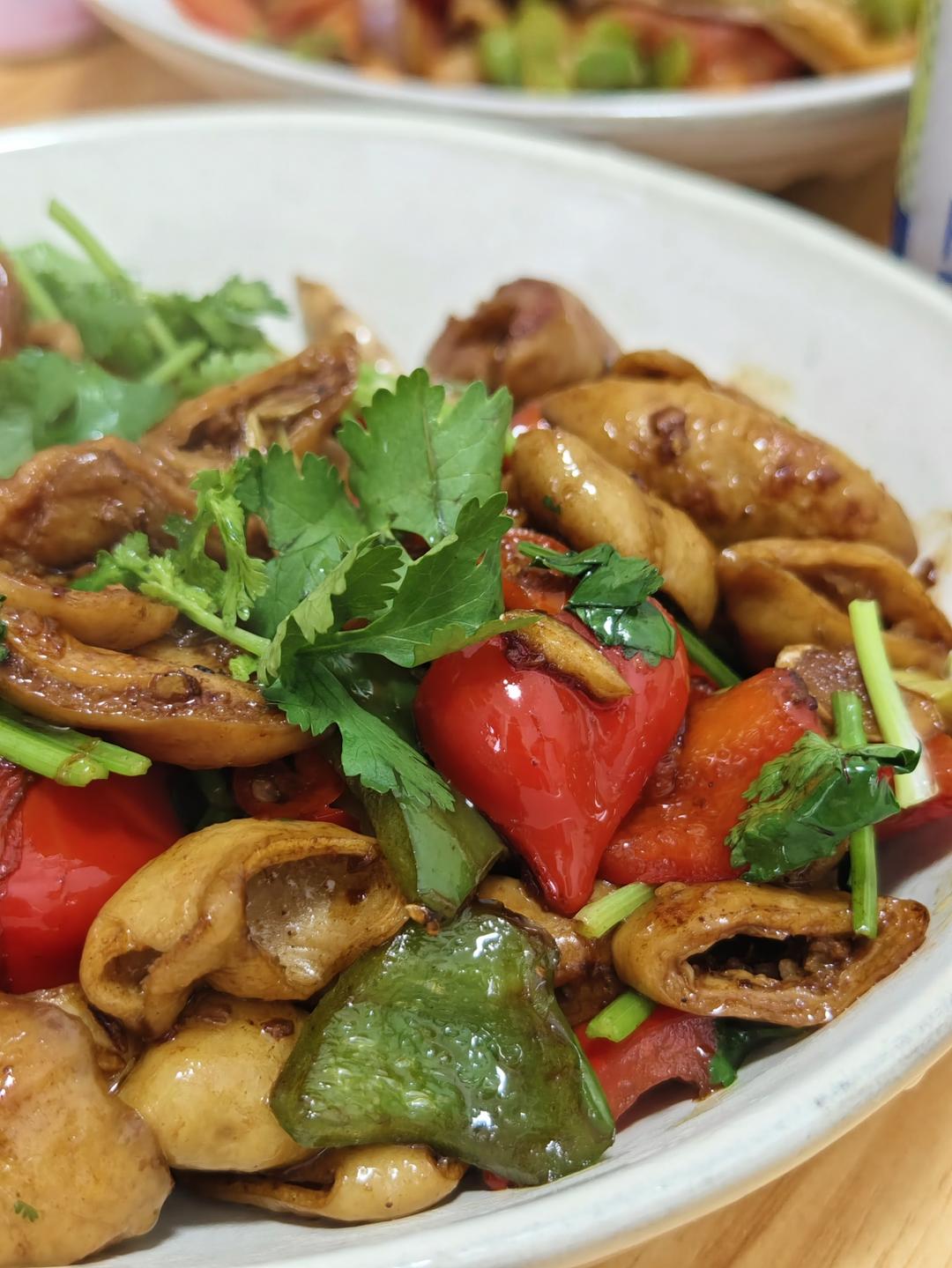 🔥干煸肥肠这样做，实在是太香了，好吃到停不下来😄