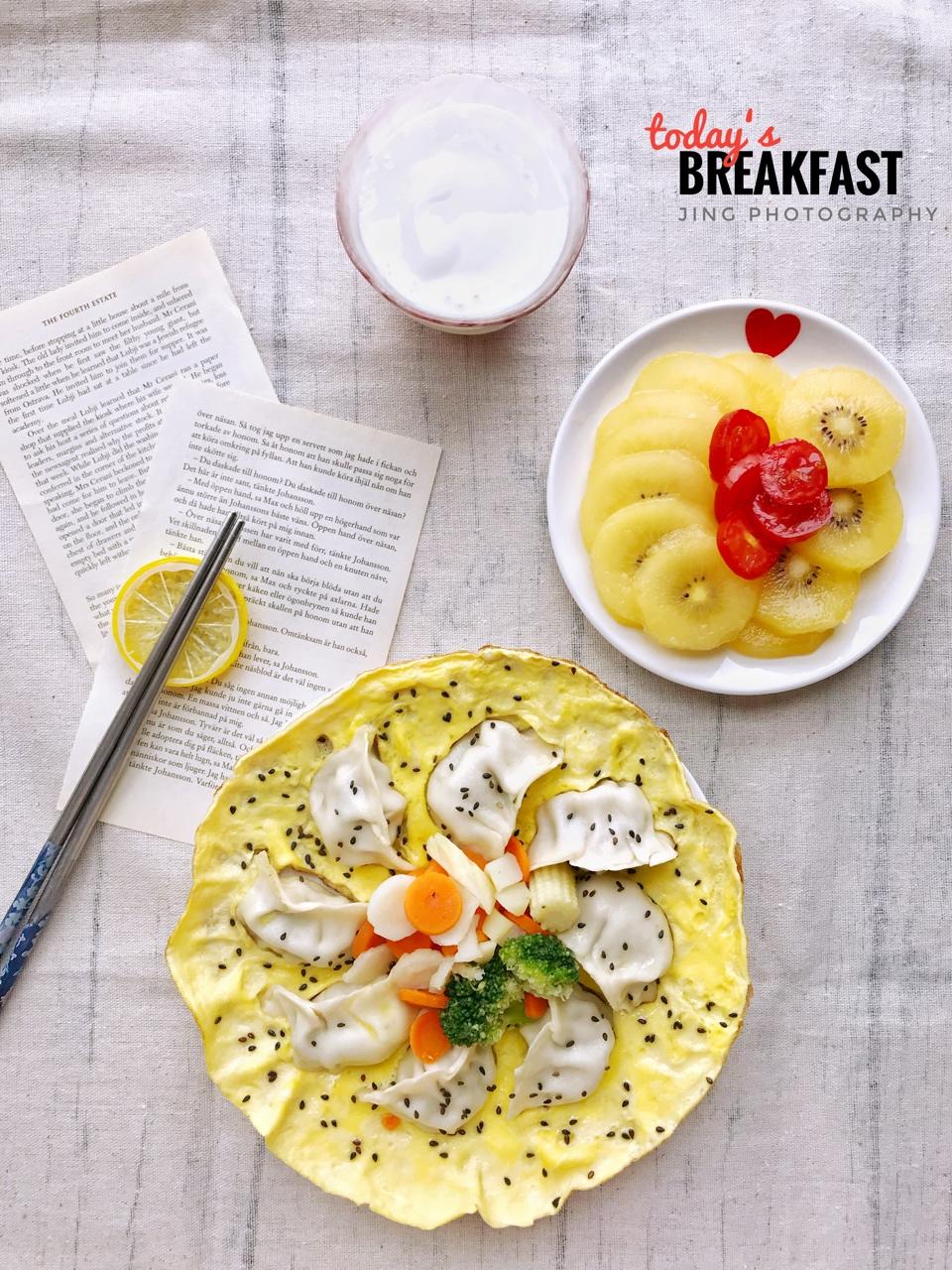 懒人快手抱蛋煎饺