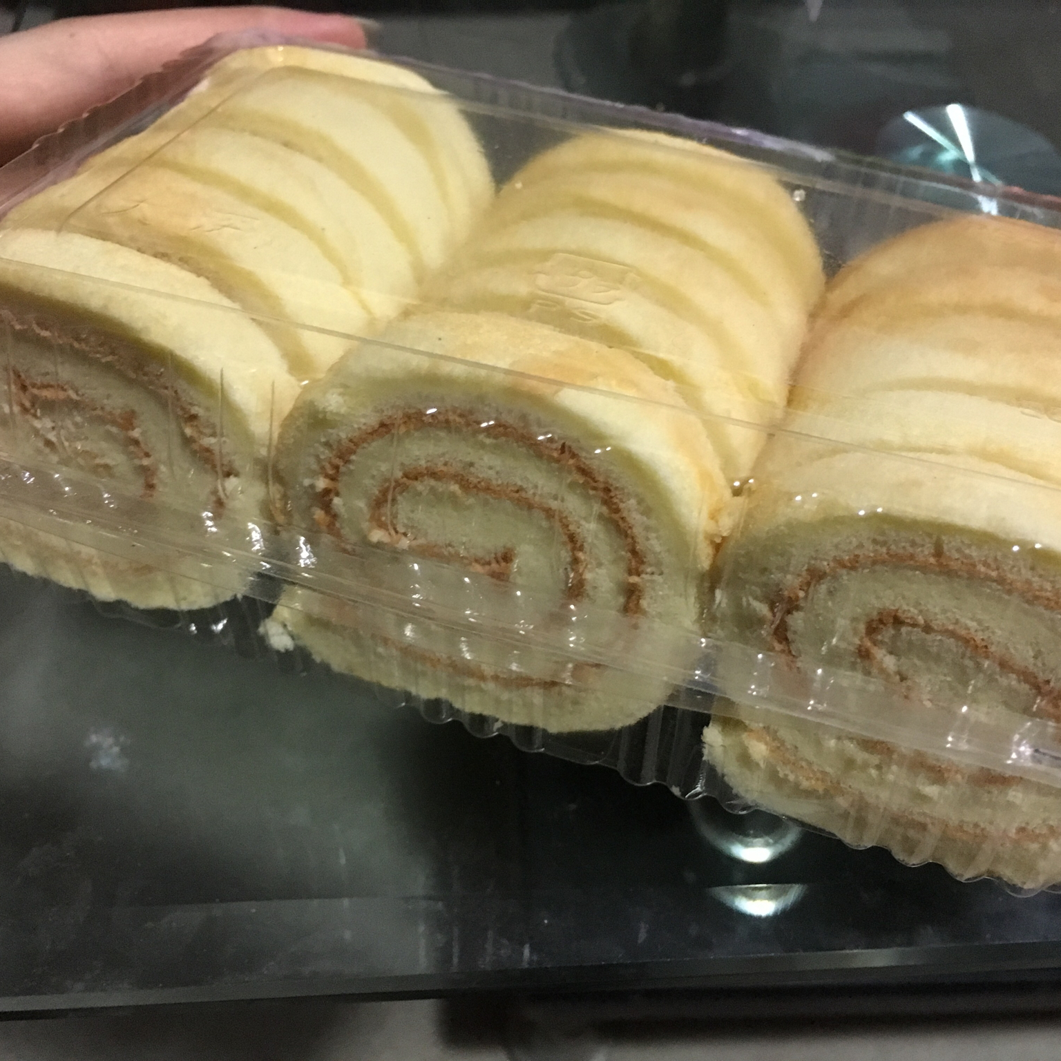 戚风蛋糕卷（家用30L烤箱自带烤盘之3蛋卷卷）