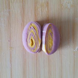 南瓜紫薯花样馒头的做法 步骤33