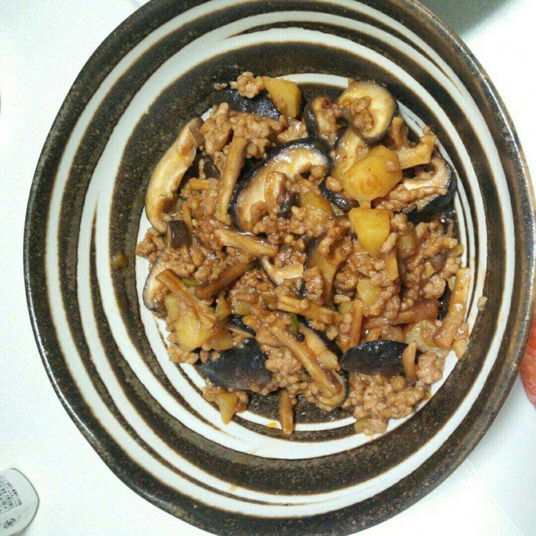 ㊙️香菇土豆肉沫拌饭❗️比外卖还好吃