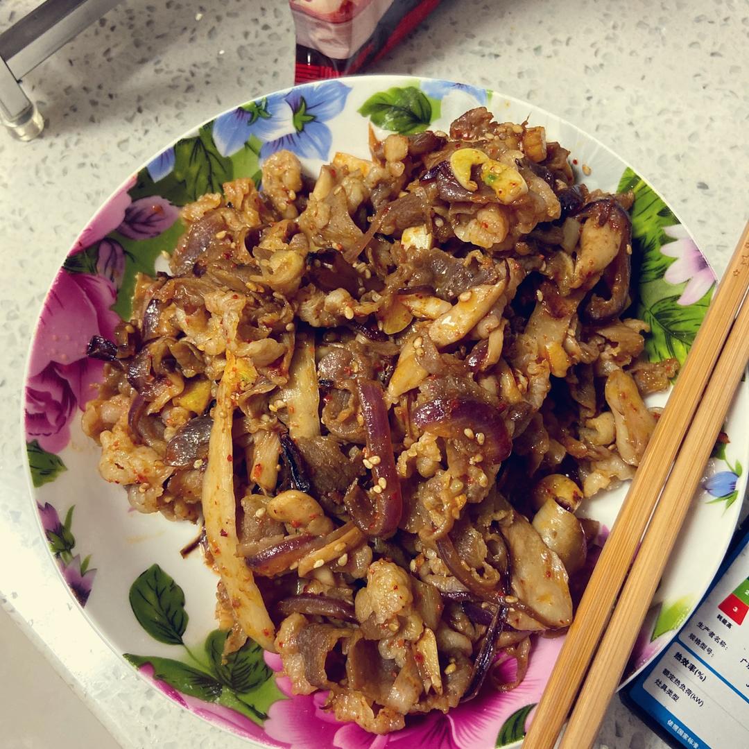 孜然杏鲍菇肥牛卷