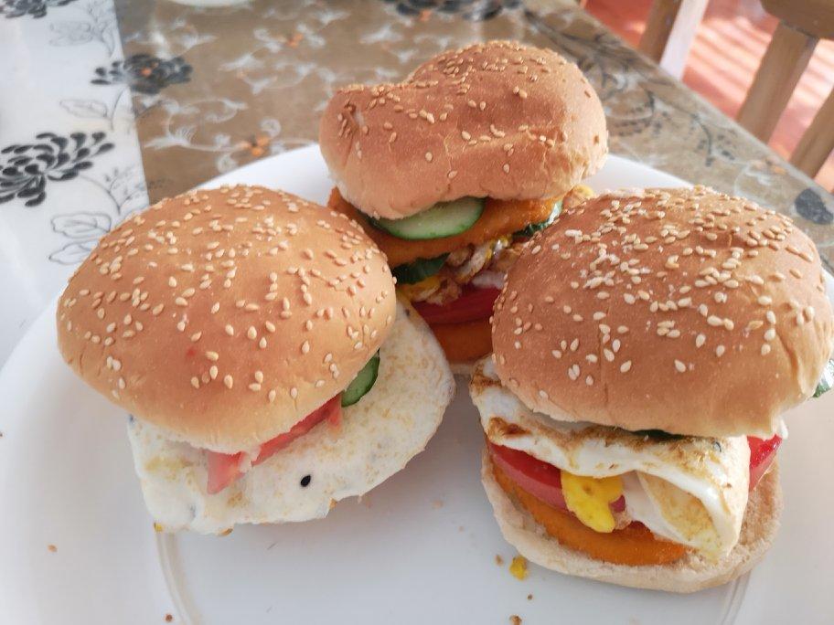 自制 鸡排汉堡🍔