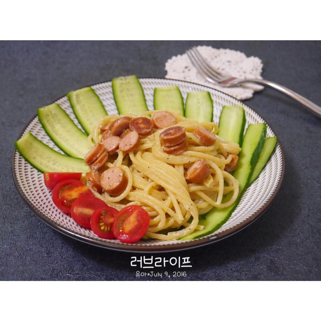 超简单的奶汁培根意面Carbonara