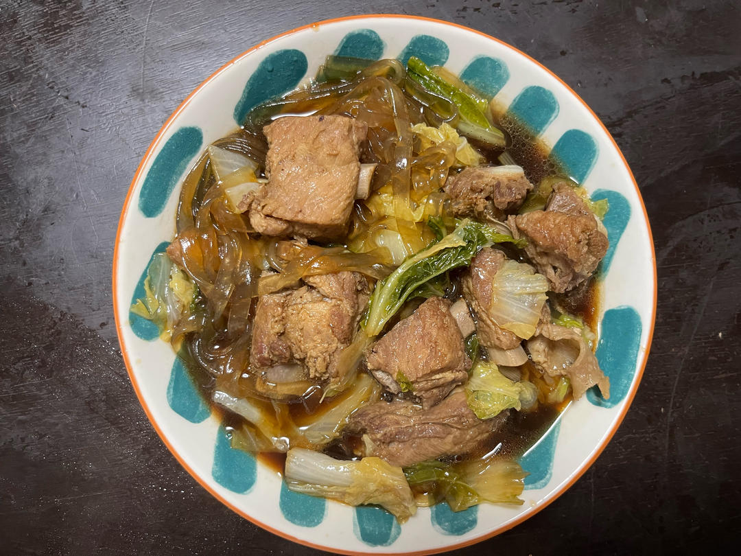 白菜排骨炖粉条